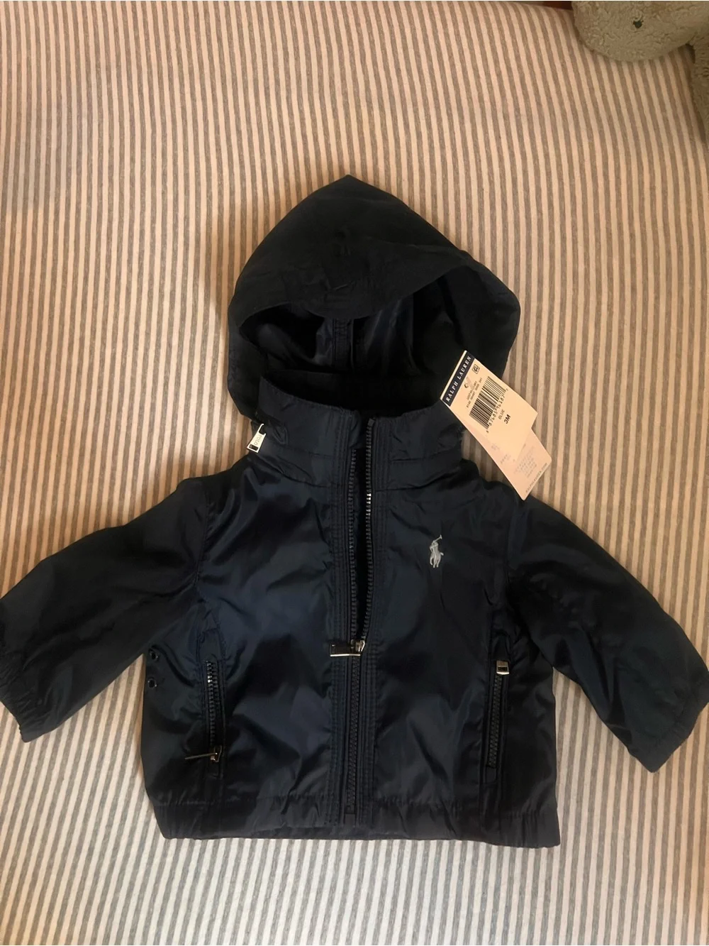Ralph Lauren Baby Packable Hooded Windbreaker Jacket | NWT